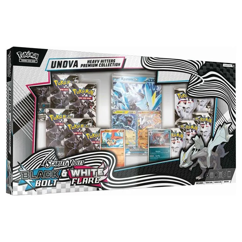 Pokemon Scarlet & Violet Black Bolt & White Flare Unova Heavy Hitters Premium Collection