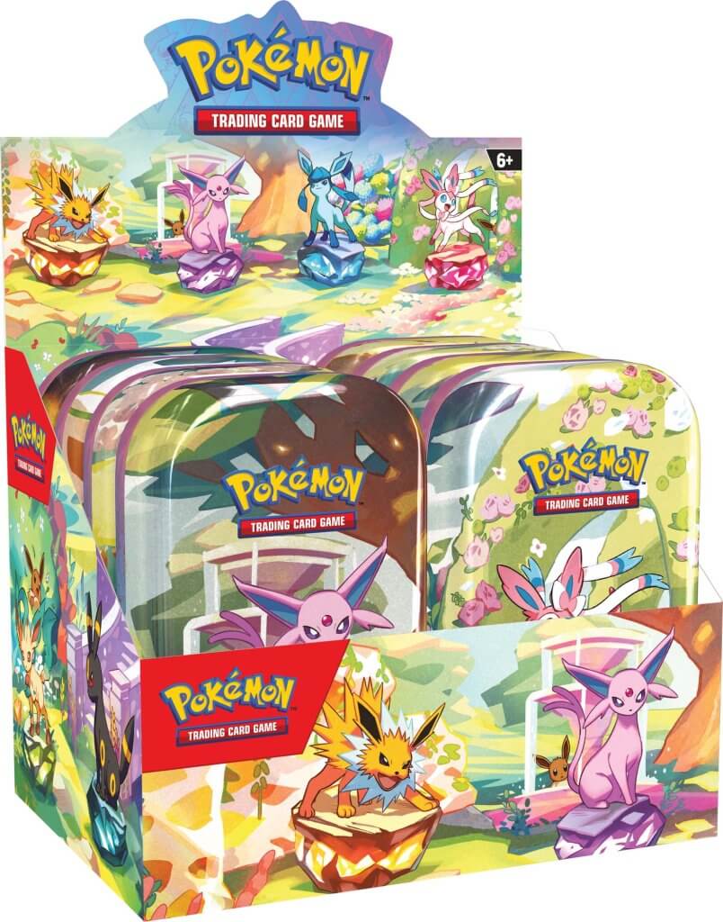 Pokemon Scarlet & Violet Prismatic Evolutions Mini Tin Display - Unsealed