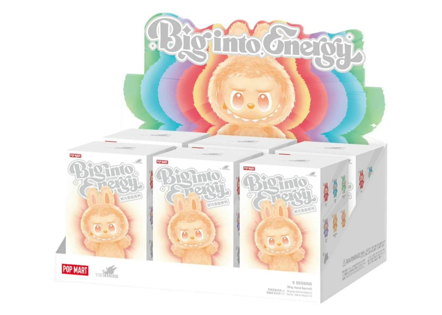 Pop Mart Labubu The Monsters Big into Energy Series Vinyl Plush Pendant Sealed Case (6 Blind Box)