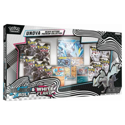 Pokemon Scarlet & Violet Black Bolt & White Flare Unova Heavy Hitters Premium Collection