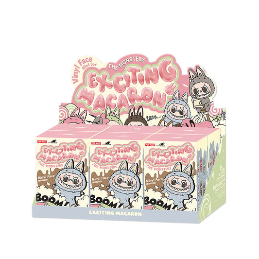 Pop Mart Labubu The Monsters Tasty Macarons Vinyl Face Sealed Case (6 Blind Boxes)